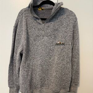 Breckenridge Men's Zip-Up Sweater in Heather Gray